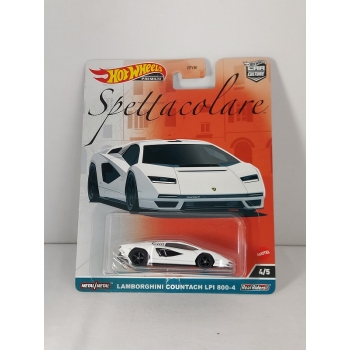 Hot Wheels 1:64 Spettacolare - Lamborghini Countach LPI800-4 white